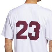 Mississippi State Adidas Full Button Script Baseball Jersey